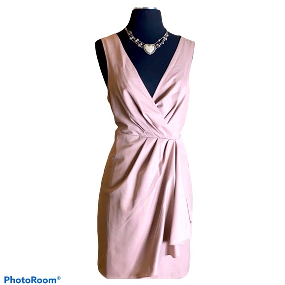 Forever 21 Pink sleeveless MIDI wrap dress Size L - Picture 1 of 4
